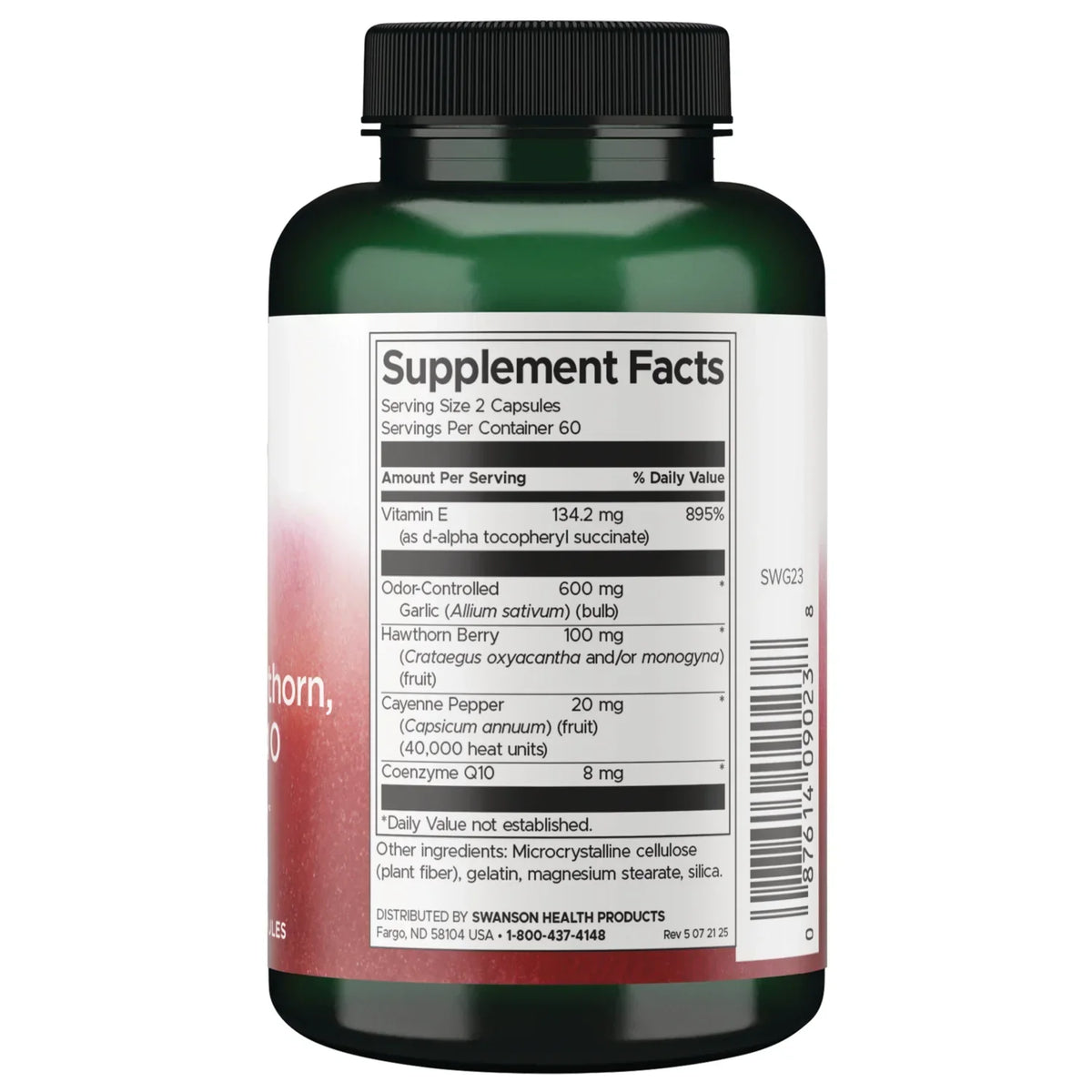 Garlic with Vitamin E, Hawthorn, Cayenne & CoQ10 - Odor-Controlled