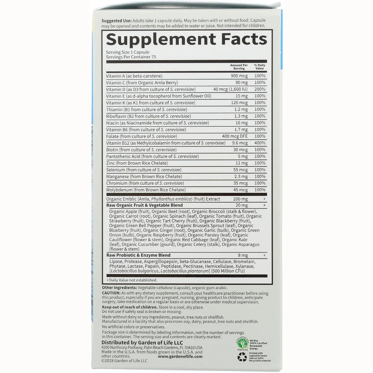 Vitamin Code Raw One for Men