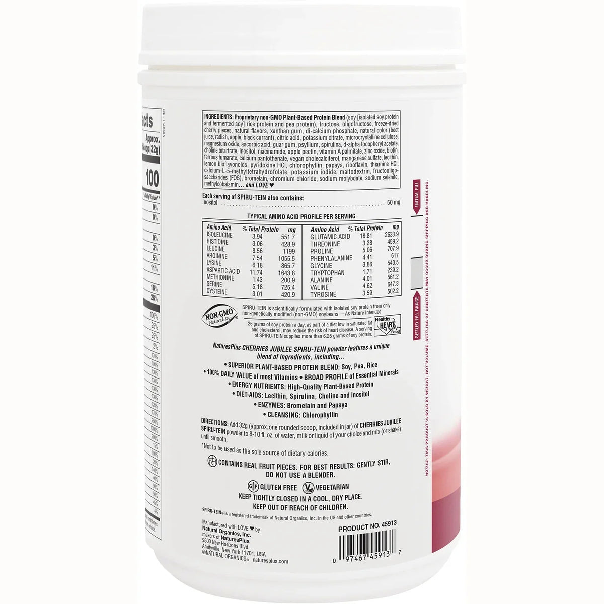 Spiru-Tein Protein Powder Meal - Cherries Jubilee