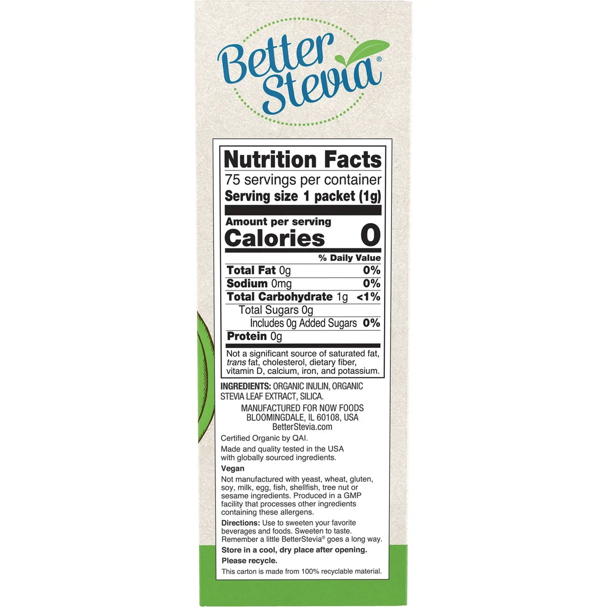 Organic Better Stevia